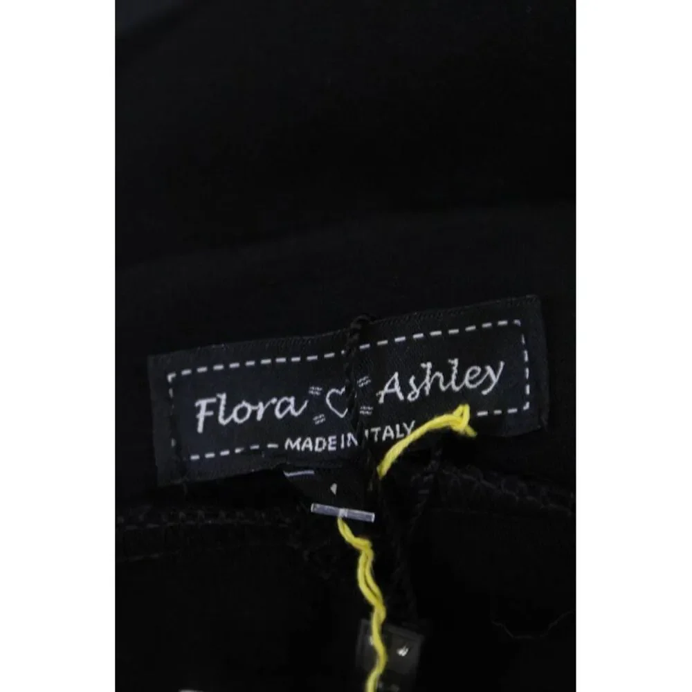 Flora Ashley Womens Sequined Stretch High-Rise Tapered Pants Black Size M